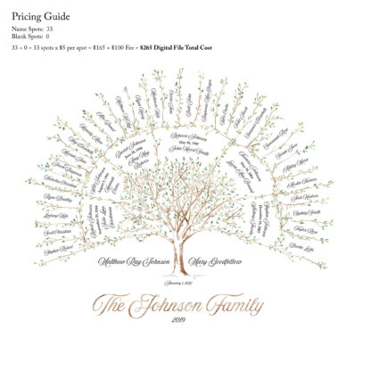 Fully Custom Descendant Family Tree - Branches