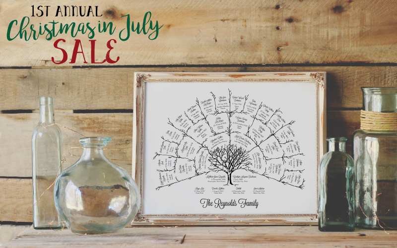 Custom Family Trees // CHRISTMAS IN JULY SALE
